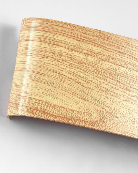Wooden Finish LED Wall Light with Up and Down Lighting for Modern Indoor Spaces
