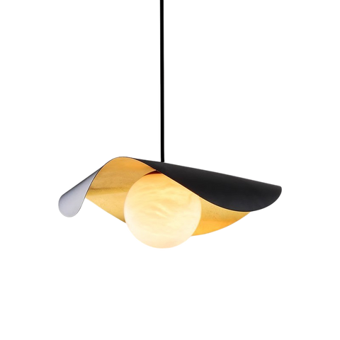 Sculptural Marble Shade Pendant Light