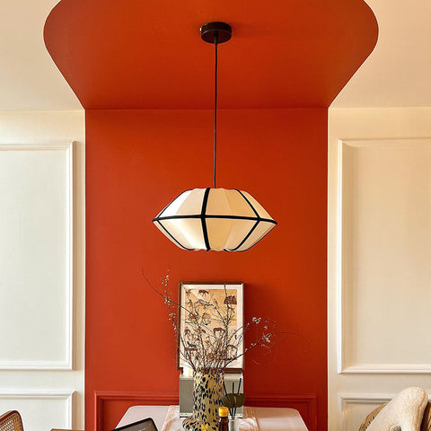 Pendant Light with Silk Veil Shade