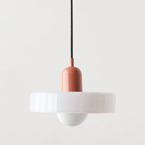 Bauhaus Glass Pendant Light with Adjustable Suspension for Modern Interiors
