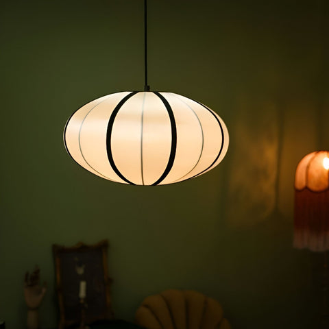 Pendant Light with Silk Veil Shade