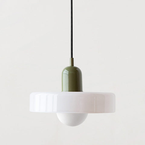 Bauhaus Glass Pendant Light with Adjustable Suspension for Modern Interiors