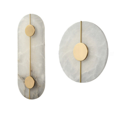 Wall Light with Minimalist Marble Design