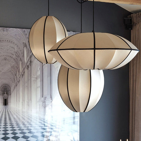 Pendant Light with Silk Veil Shade