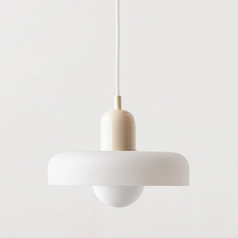 Bauhaus Glass Pendant Light with Adjustable Suspension for Modern Interiors