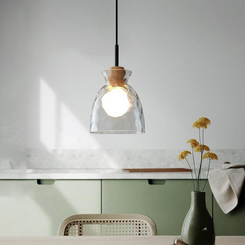 Pendant Light with Clear Glass Shade
