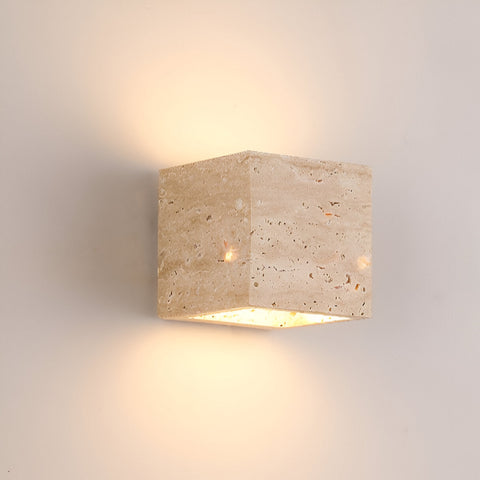 Travertine Stone LED Wall Light