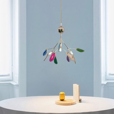 Branch-Style Glass Chandelier for Bedrooms and Living Room Lighting