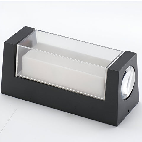Rectangular LED Outdoor Wall Light with Up-and-Down Glow for Patios
