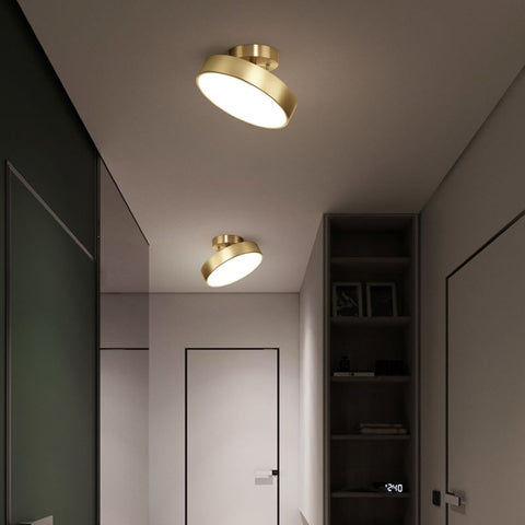 Compact LED Flush Mount Ceiling Light for Home Hallways and Dining Areas
