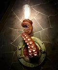 Resin Octopus Tentacle Wall Sconce with Textured Detail — product view