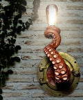 Resin Octopus Tentacle Wall Sconce with Textured Detail — product view