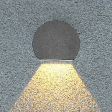 LED Wall Light with Aluminum Body and Warm Downward Accent Lighting