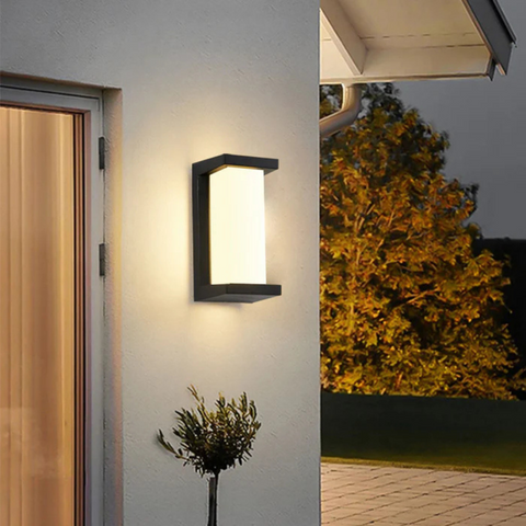 Motion-Sensor Outdoor Wall Light for Entrances and Garden Paths