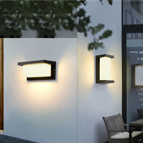 Motion-Sensor Outdoor Wall Light for Entrances and Garden Paths