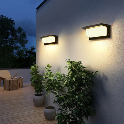 Motion-Sensor Outdoor Wall Light for Entrances and Garden Paths