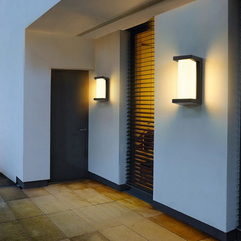 Motion-Sensor Outdoor Wall Light for Entrances and Garden Paths