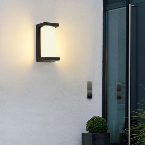 Motion-Sensor Outdoor Wall Light for Entrances and Garden Paths
