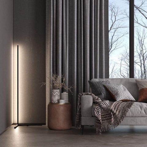 Slim Ambient LED Corner Floor Lamp