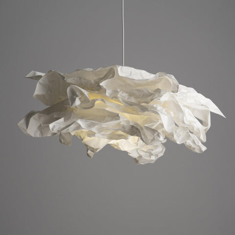 Sculptural Paper Pendant Light for Dining Room and Bedroom Decor