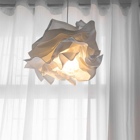 Sculptural Paper Pendant Light for Dining Room and Bedroom Decor