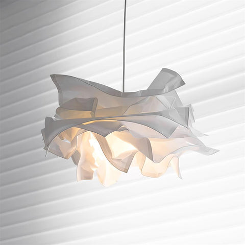 Sculptural Paper Pendant Light for Dining Room and Bedroom Decor