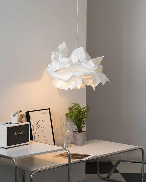 Sculptural Paper Pendant Light for Dining Room and Bedroom Decor