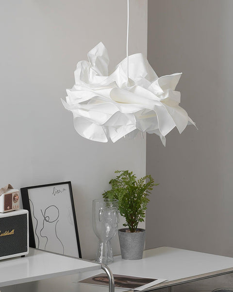 Sculptural Paper Pendant Light for Dining Room and Bedroom Decor
