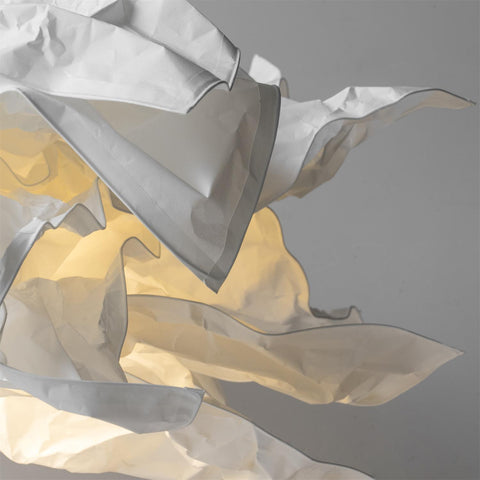 Sculptural Paper Pendant Light for Dining Room and Bedroom Decor