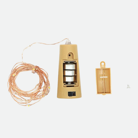 LED Bottle Fairy Lights with Flexible Copper Wire and Battery Power