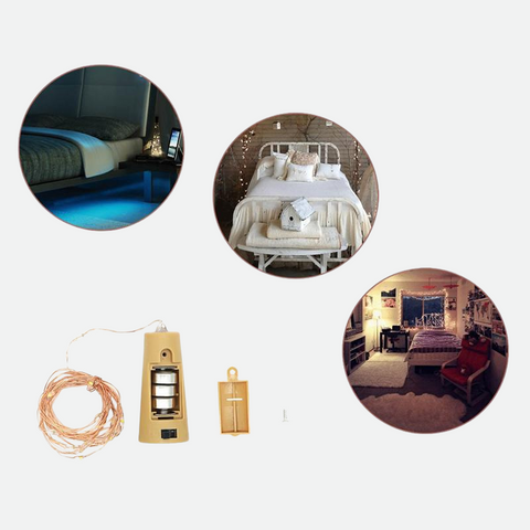 LED Bottle Fairy Lights with Flexible Copper Wire and Battery Power