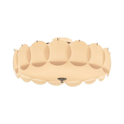 Petal Glass Semi-Flush Ceiling Light for Bedroom and Living Room