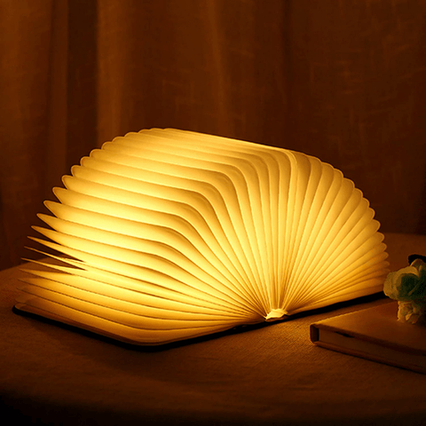 Rechargeable Foldable LED Book Lamp for Portable Ambient Lighting