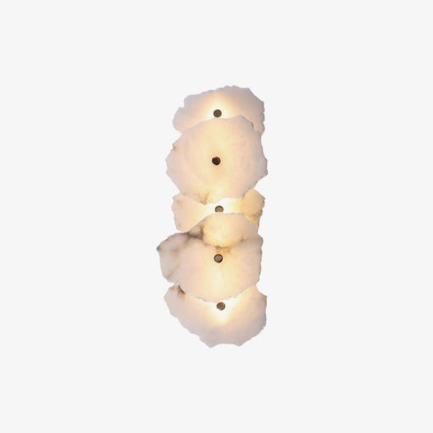 Petra Alabaster Wall Lamp with Layered Stone Panels