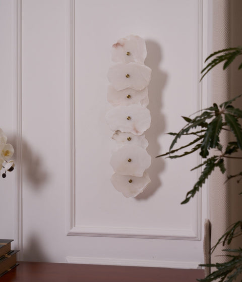Petra Alabaster Wall Lamp with Layered Stone Panels