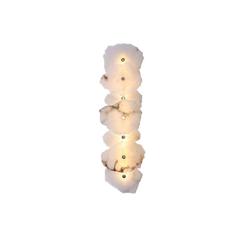 Petra Alabaster Wall Lamp with Layered Stone Panels