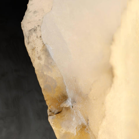 Petra Alabaster Wall Lamp with Layered Stone Panels