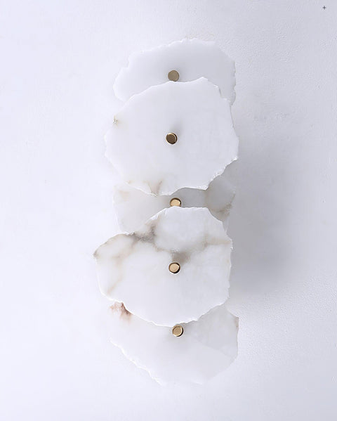 Petra Alabaster Wall Lamp with Layered Stone Panels