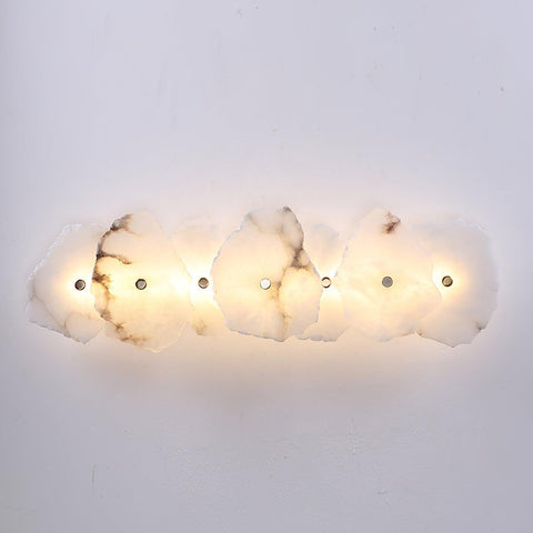 Petra Alabaster Wall Lamp with Layered Stone Panels
