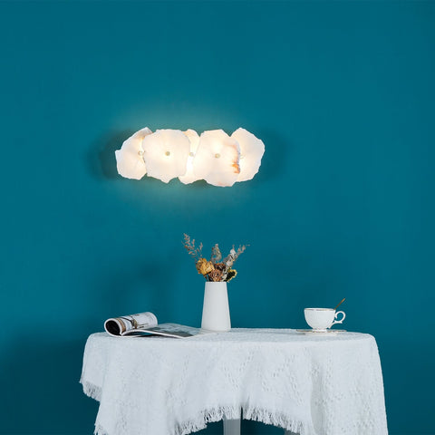 Petra Alabaster Wall Lamp with Layered Stone Panels