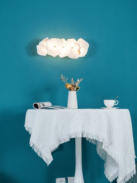 Petra Alabaster Wall Lamp with Layered Stone Panels