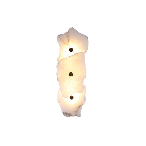 Petra Alabaster Wall Lamp with Layered Stone Panels