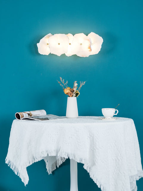 Petra Alabaster Wall Lamp with Layered Stone Panels