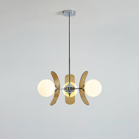 Mid-Century Floral Globe Chandelier for Bedrooms and Creative Offices