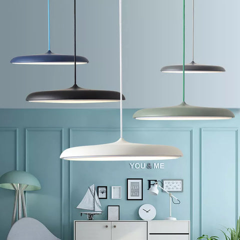 Nordic Disc LED Pendant Light for Kitchens, Bedrooms, and Dining Rooms
