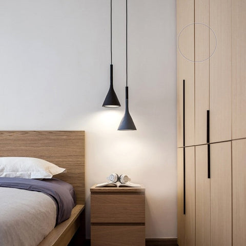 Nordic Wood and Aluminum Pendant Light for Kitchen Islands and Bedsides
