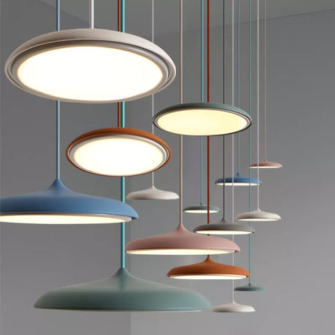 Nordic Disc LED Pendant Light for Kitchens, Bedrooms, and Dining Rooms