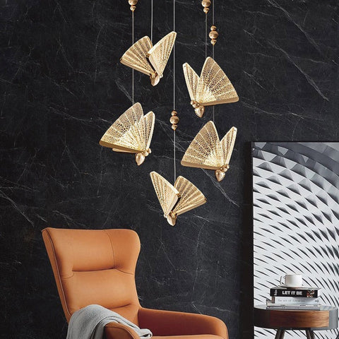 Butterfly LED Pendant Light for Bedrooms, Kitchens, and Entryways