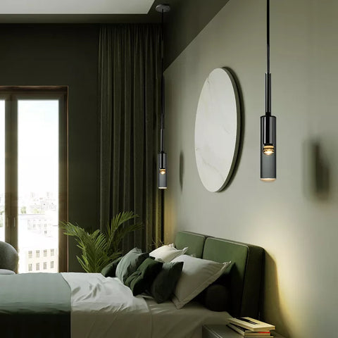 Smoked Glass Bottle Pendant Light for Kitchen Islands and Bedside Use