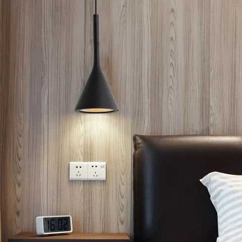 Nordic Wood and Aluminum Pendant Light for Kitchen Islands and Bedsides